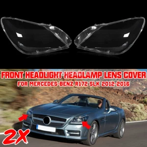 Cubierta de lente de faro transparente para Mercedes-Benz R172 SLK 2012-2016 - Imagen 1 de 10