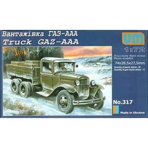 UNIMODELS UM 317 Plastic scale models kit Scale 1:72 GAZ-AAA WW2 Soviet truck - Picture 1 of 24