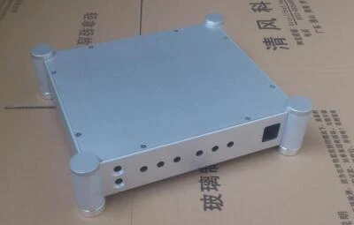 Ламповый предусилитель шасси алюминиевый HiFi сделай сам чехол ЦАП усилитель корпус размер 356 * 84 * 316 мм - Изображение 1 из 4