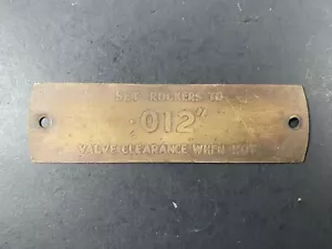 Austin Healey 100-6, 3000 BN4-BJ8 Valve Cover Clearance Plate - Picture 1 of 3