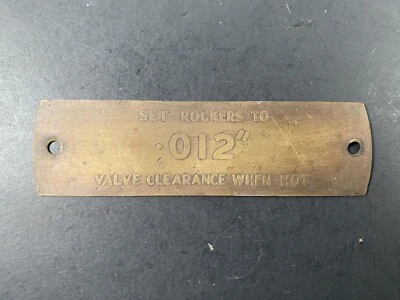 Placa de separación de cubierta de válvula Austin Healey 100-6, 3000 BN4-BJ8  Foto 1 de 3