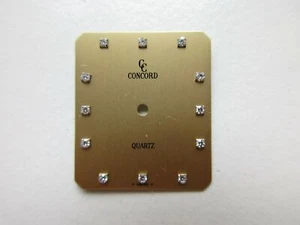 Concord Diamond watch dial champagne color 19.6 x 22.6 mm - pre-owned - Picture 1 of 2