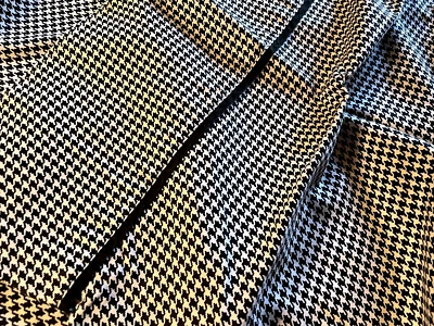 2 RALPH LAUREN FRANCE BEL AIRE HOUNDSTOOTH BLACK WHITE SATIN KING PILLOWCASES - Изображение 1 из 4