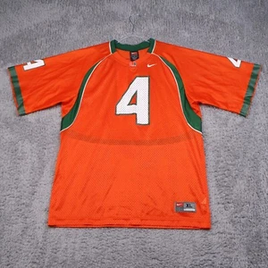 Vintage Nike 2005 Miami Hurricanes #4 Devin Hester NCAA Jersey Womens Size XL - Picture 1 of 14