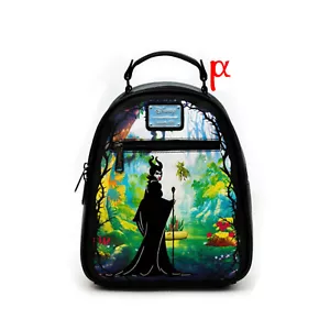 Mini Mochila Loungefly Disney La Bella Durmiente Maléfica Moros Hadas Jardín - Imagen 1 de 1