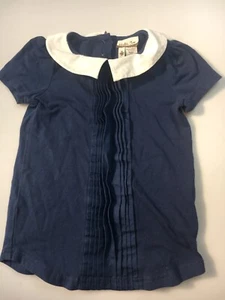 Matilda Jane 4 Girls Navy Blue Secret Fields Blouse Shirt peter pan collar Top - Picture 1 of 8