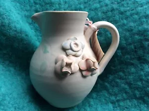 Susan Riley Studio Pottery Norfolk Decorative Appliqué Signed Jug 80’s Brand New - Picture 1 of 4