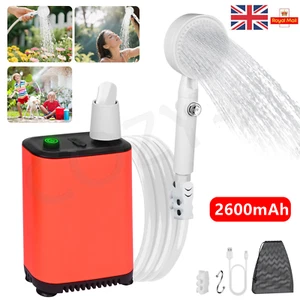 Camping Shower USB Portable Rechargeable Electric Shower Pump for Hiking Outdoor - Picture 1 of 9