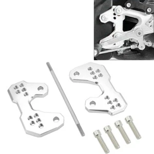 For Yamaha YZF R3 R25 05-16 Rearsets Mounting Plate Base Rear Set Bracket Silver - Picture 1 of 5
