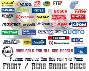 TOP QUALITY FRONT / REAR SOLID OR VENTED BRAKE DISCS SETS FOR CAR /VAN - Picture 1 of 4