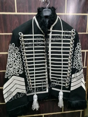 Nova Jaqueta Túnica Pelisse Uniforme Hussardos Napoleônicos Estilo Militar Jimi Hendrix - Imagem 1 de 4