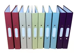 Heritage A4 Ring Binder Files : 10 PACK. 2 Ring. 5 Assorted Traditional Colours - Picture 1 of 7