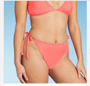 Costume da bagno donna taglia S Xhilaration gamba alta stringa bikini fondo - Foto 1 di 9