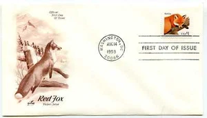 3036 $1. Red Fox, ArtCraft, FDC - Picture 1 of 1