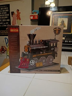 BRICK STORY Classic Steam Train NEW - Creator Locomotive Model, Building Toys - Image 1 of 4