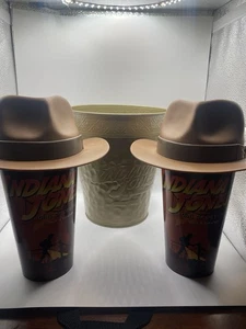 Indiana Jones & the Dial of Destiny 2 tazas y sombrero Fedora, palomitas cubo Cinemark - Imagen 1 de 6