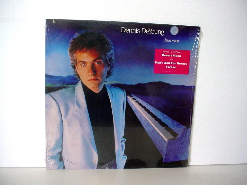 STYX solo DENNIS DEYOUNG Desert Moon SEALED LP 1984 (A&M SP 5006) Hype Sticker - Image 1 of 3