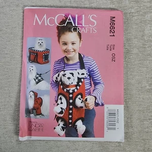 MCCALLS PATTERN 6621  DOG  HOODIE CARRIER HARNESS  LEASH    NEW  UNCUT FF - Picture 1 of 2