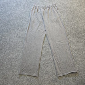 Brandy Melville Pants Womens One Size Gray Pull On Sweatpants Wide Leg Lounge - Picture 1 of 9