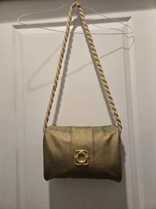 RODO Italy Leather Shoulder Bag Golden Logo - Picture 1 of 13