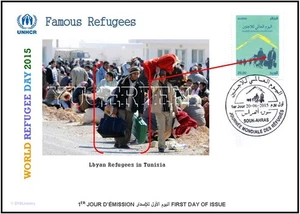 ALGERIA - FDC - World Refugee Day - Refugees - Libya - Refugiados - Libyan - Picture 1 of 1