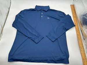 Rhoback Herren Gr. XL Blau Langarm Performance Poloshirt H - Bild 1 von 7