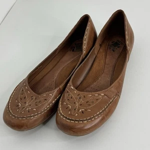 Earth Origins Women's Ballet Flats Size 9 Brown Slip-On Casual Shoes - Picture 1 of 9