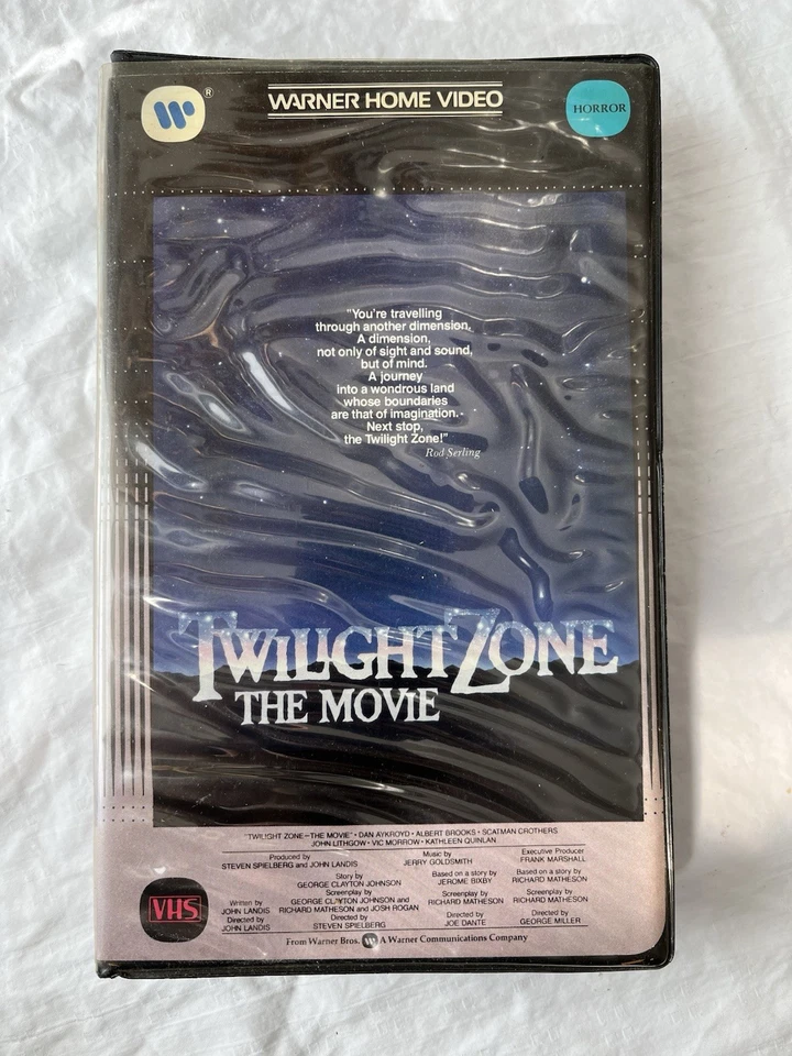 Twilight Zone The Movie 1st VHS Release 1983 Clamshell Two Tone Tape OOP Rare Foto 1 de 4