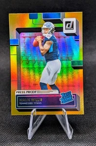 Malik Willis Rated Rookie Gold Press Proof 2022 Donruss Premium Stock Titans - Foto 1 di 2