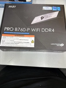 MSI PRO B760-P ATX WiFi DDR4 ProSeries Mainboard LGA 1700, DDR4 NEU - Bild 1 von 1