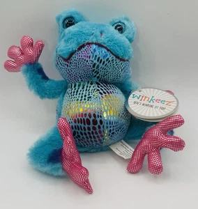 Winkeez Finley der Frosch Plüschtier Stofftier blau Frosch Glitzeraugen 2016 Neu mit Etikett - Bild 1 von 13