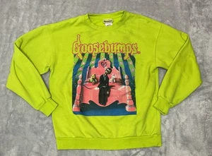 Sudadera Piel de Gosebumps XS Verde Neón Noche de los Vivientes Dummy Stine - Imagen 1 de 12