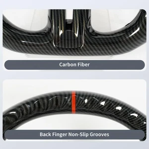 New Real Carbon Fiber Steering Wheel for Ford Mustang Shelby GT350 /GT350R 18-21 - Picture 1 of 14