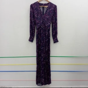 Aspiga Jumpsuit Women Size 2XS Purple Floral RMF05-VM - Picture 1 of 10