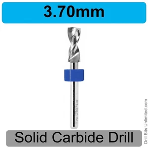 3.7mm .146" Carbide Drill Bit 1/8" Shank ONE Piece Solid Carbide R/S - Picture 1 of 4