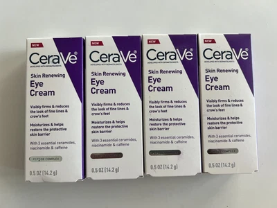 (PAQUETE DE 4) Crema de ojos renovadora de piel CeraVe para arrugas - Nueva  Foto 1 de 4