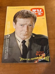 VOYAGE TO THE BOTTOM OF THE SEA Richard Basehart 1967 TV GUIDE MEXICO EDITION - Picture 1 of 1
