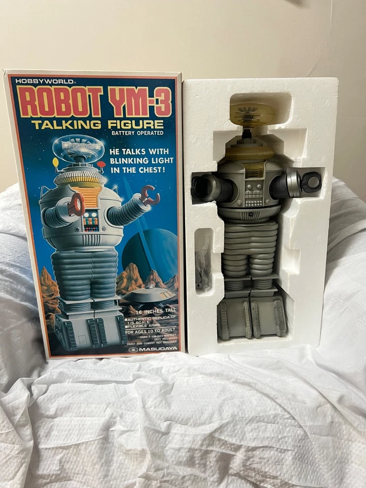 1986 MASUDAYA TALKING FIGURE ROBOT YM-3 LOST IN SPACE 1/5 Scalenot Tin - Image 1 of 4