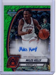 2024-25 Bowman University Chrome #76 Miles Kelly Green Shimmer AUTO - Bild 1 von 2