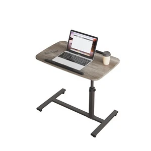 Adjustable Overbed Bedside Table with Wheels Hospital Bed Table Portable Comp... - Picture 1 of 7