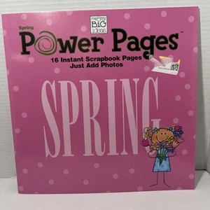 Me & My Big Ideas Power Pages - 16 - Instant Scrapbook Pages - Spring - NEW - Picture 1 of 2