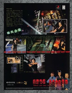 Fear Effect (Fear Factor = título antiguo) *RARO* Playstation 1 1999 anuncio impreso vintage - Imagen 1 de 1