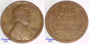 1929 Lincoln Wheat Cent - Woody Wood Grain Improper Alloy Mix - Rare Mint Error - Picture 1 of 4