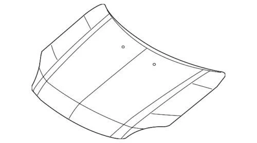 Genuine Ford Lincoln 2006-2009 MKZ Zephyr Hood Panel Assembly 6H6Z-16612-AA - Image 1 of 4