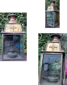 Lantern electric copper H51cmW27cmD22cm app - Picture 1 of 1