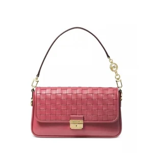 Michael Kors Crossbody Bradshaw Woven Leather Convertible Shoulder bag/Clutch - Picture 1 of 4