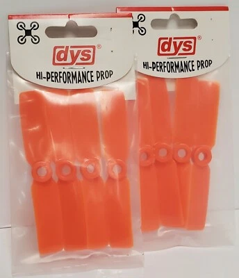 DYS NARANJA 3,5x4,5 - Juego de 2 - Hélices de Cuadricóptero 4CW/4CCW - JUEGO DE 8 HÉLICES VENDEDOR DE EE. UU. Foto 1 de 4