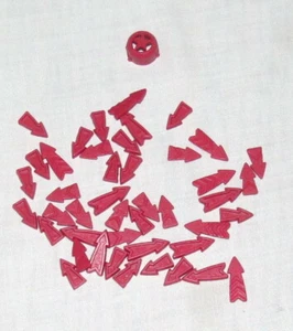 Risk Game 2008 Spare Parts Red Army 45 Pieces - Picture 1 of 1