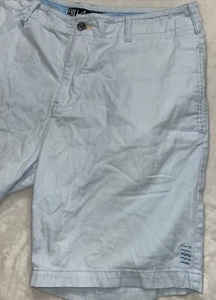 Pantalón corto chino Billabong para hombre talla 38 azul/blanco a rayas verticales, construido para golpear - Imagen 1 de 14
