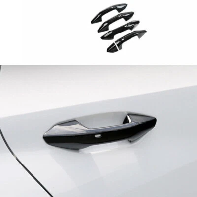 5 peças para Audi A3 S3 RS3 2022~2023 tampa acabamento lateral maçaneta inteligente preta brilhante - Imagem 1 de 4